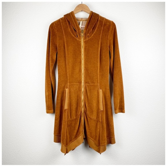 XCVI Demitra Hooded Jacket Golden Topaz Size XS - Picture 5 of 12